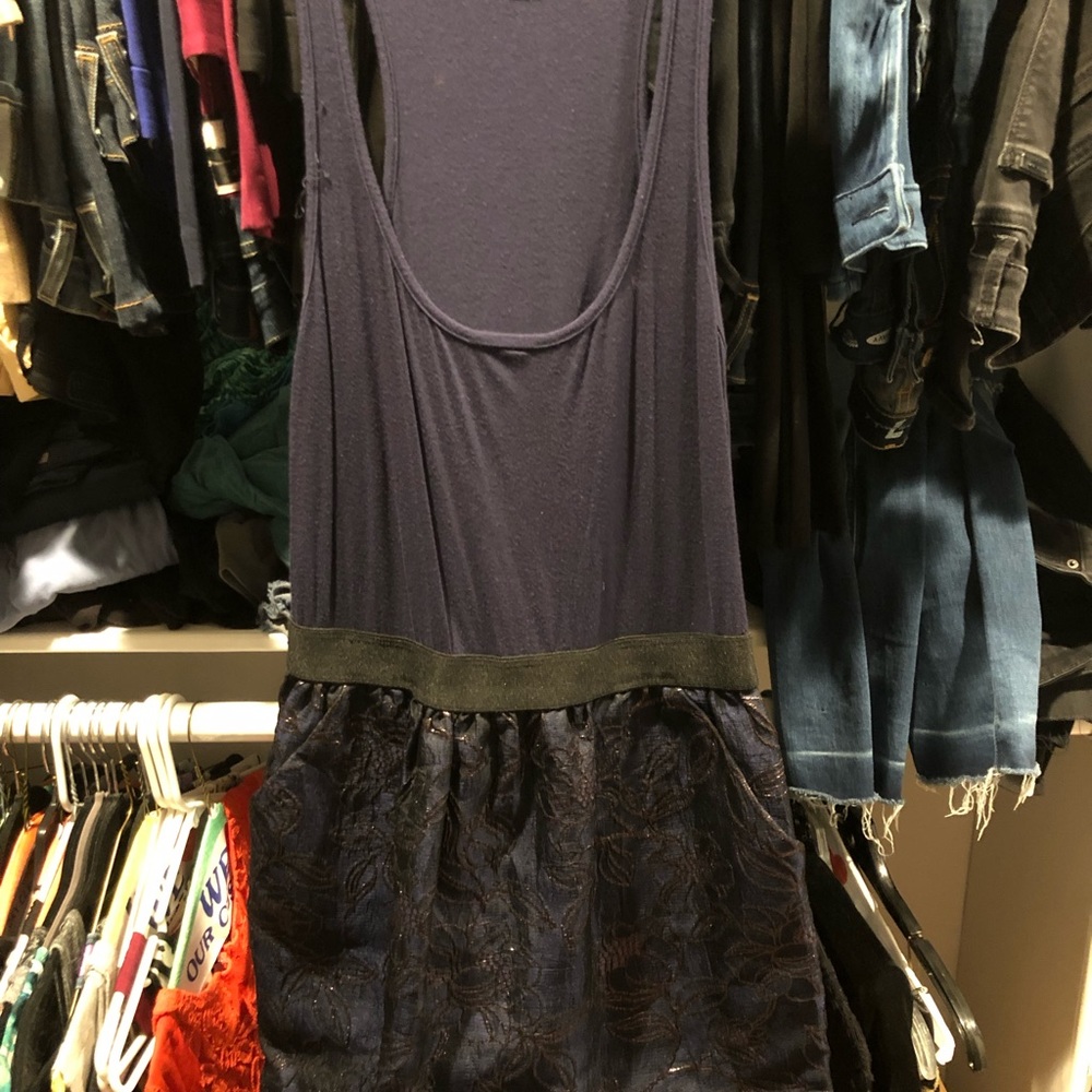 Aqua blue (with gold accent) dress